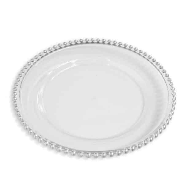 Decostar™ 12.5in Plastic Charger Plate with Beaded Rim 12½” – Silver – 24 Pack | Rental Decostar™ 12.5in Plastic Charger Plate with Beaded Rim 12½” – Silver – 24 Pack | Rental