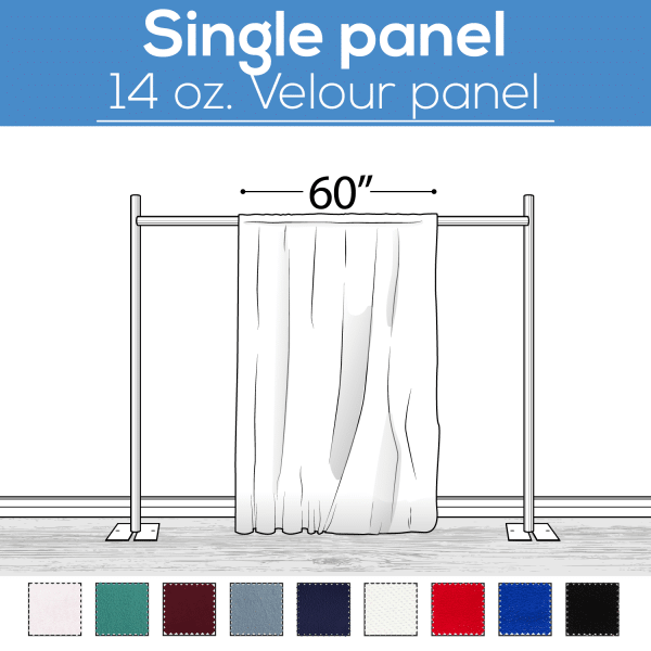 14 oz. (IFR) Production Performance Polyester Velour by Eastern Mills – Sewn Drape Panel w/ 4″ Rod Pockets – 20ft | Rental 14 oz. (IFR) Production Performance Polyester Velour by Eastern Mills – Sewn Drape Panel w/ 4″ Rod Pockets – 20ft | Rental