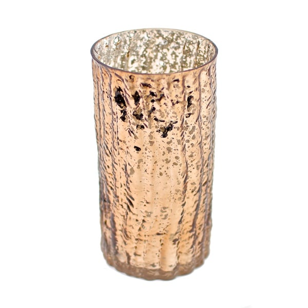 DecoStar™ 6″ Glam Wavy Etched Pattern Mercury Glass Candle/Votive Holder – Bronze | Rental DecoStar™ 6″ Glam Wavy Etched Pattern Mercury Glass Candle/Votive Holder – Bronze | Rental