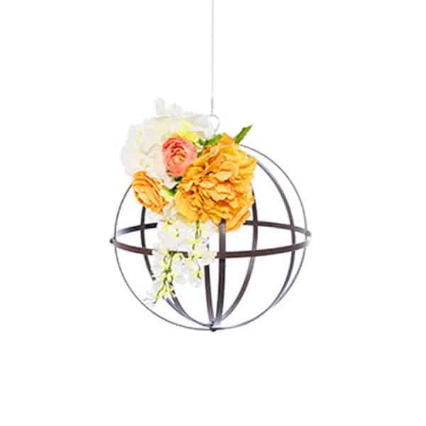 DecoStar™ Wrought Iron Folding Sphere w/ Antiqued Finish – 12″ | Rental