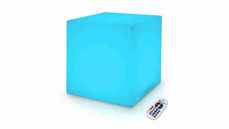 Pro Illuminated LED Cube w/ Remote Control – 16″ | Rental