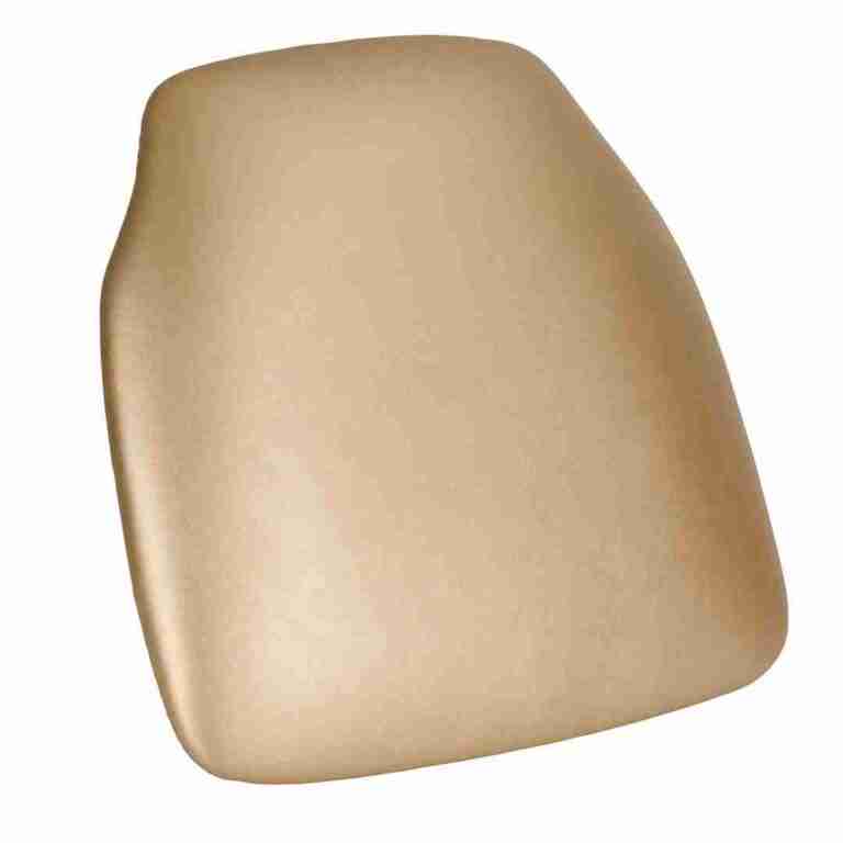 Gold 1.75″ Vinyl Panel Back Chiavari Cushion with SlipNot™ Technology | Rental Gold 1.75″ Vinyl Panel Back Chiavari Cushion with SlipNot™ Technology | Rental