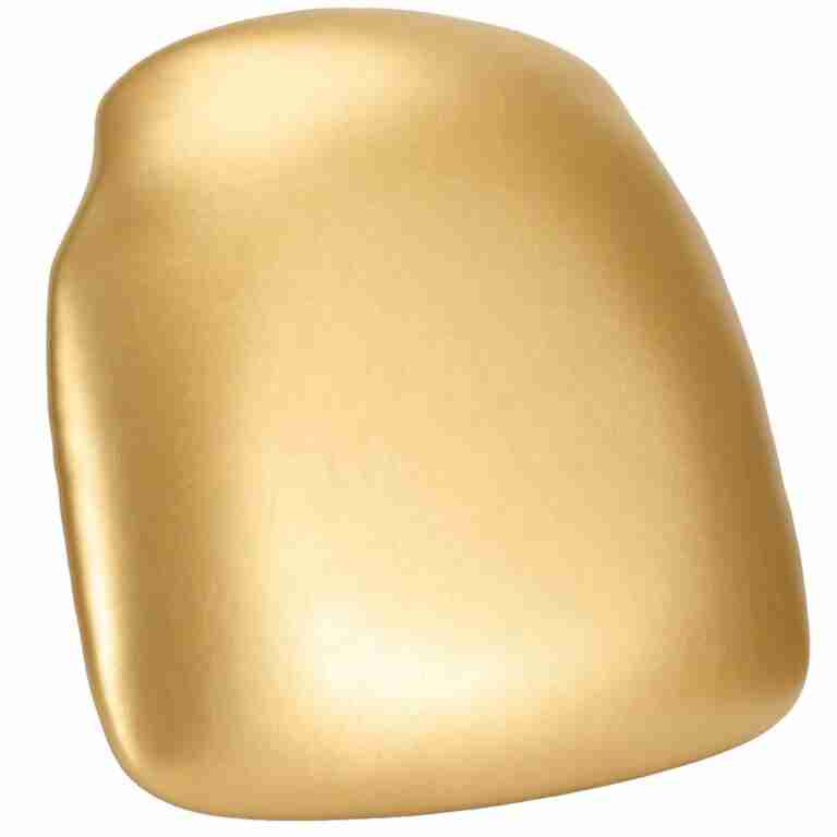 Gold Vinyl 1.75″ Thick Cross Back Cushion with SlipNot™ Technology | Rental