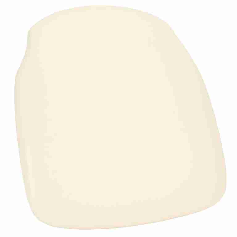 Ivory Vinyl 1.75″ Thick Cross Back Cushion with SlipNot™ Technology | Rental