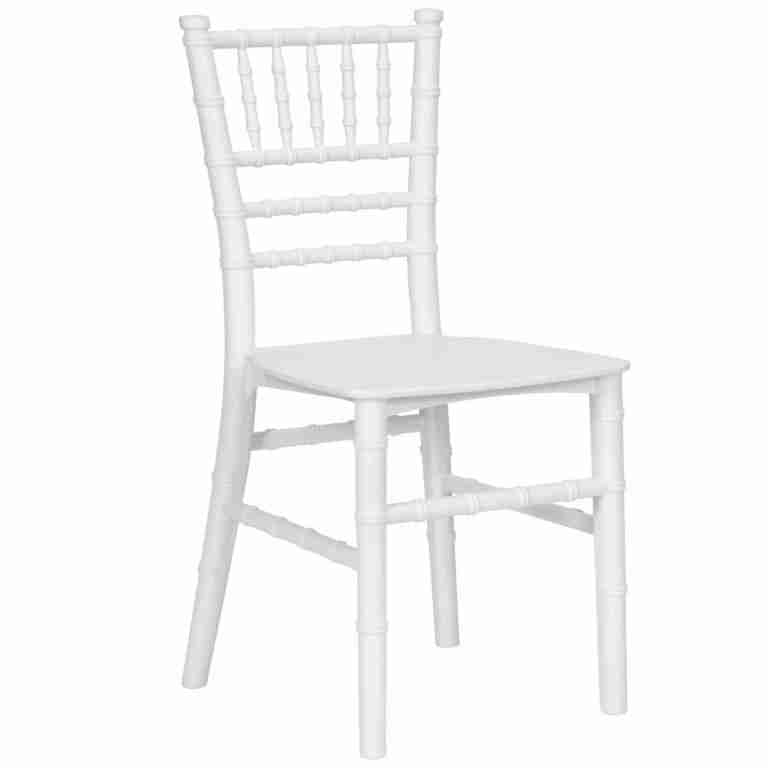 Kids White ToughResin™ Chiavari Chair | Rental