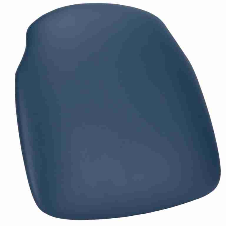 Navy Blue Vinyl 1.75″ Thick Cross Back Cushion with SlipNot™ Technology | Rental