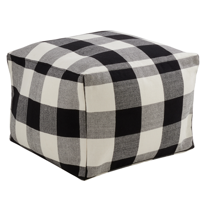 PU9025 Buffalo Plaid Pouf | Rental