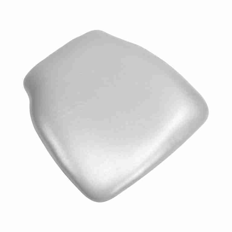 Silver 1.75″ Thick Vinyl Panel Chiavari Chair Cushion | Rental