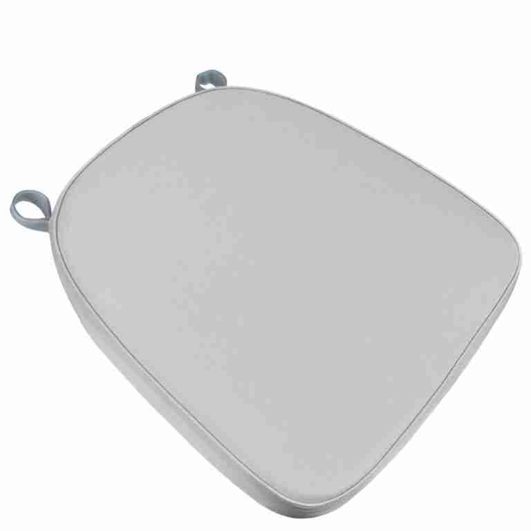 Silver 2.0″ Thick Chiavari Chair Cushion | Rental
