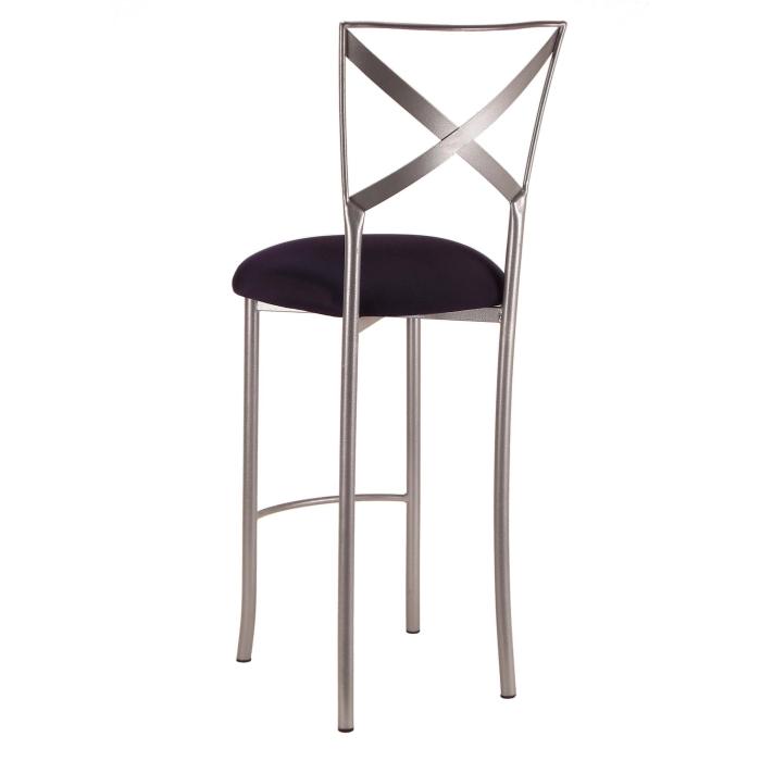 Simply X Barstool with Black Stretch Knit Cushion