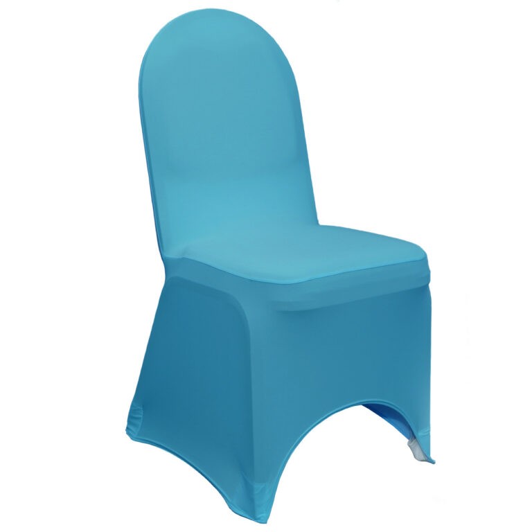 Stretch Spandex Banquet Chair Cover Malibu Blue | Rental