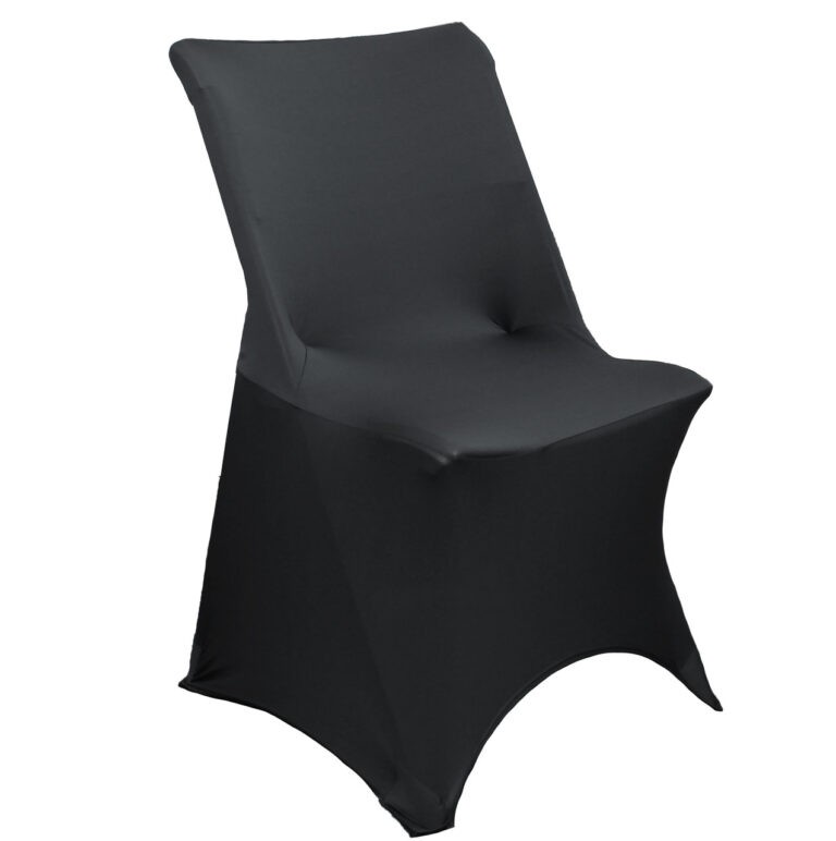 Stretch Spandex Lifetime Folding Chair Cover Black | Rental