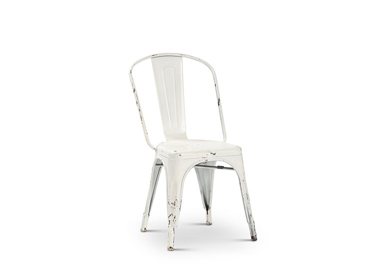 White Industrial Elio Chair | Rental